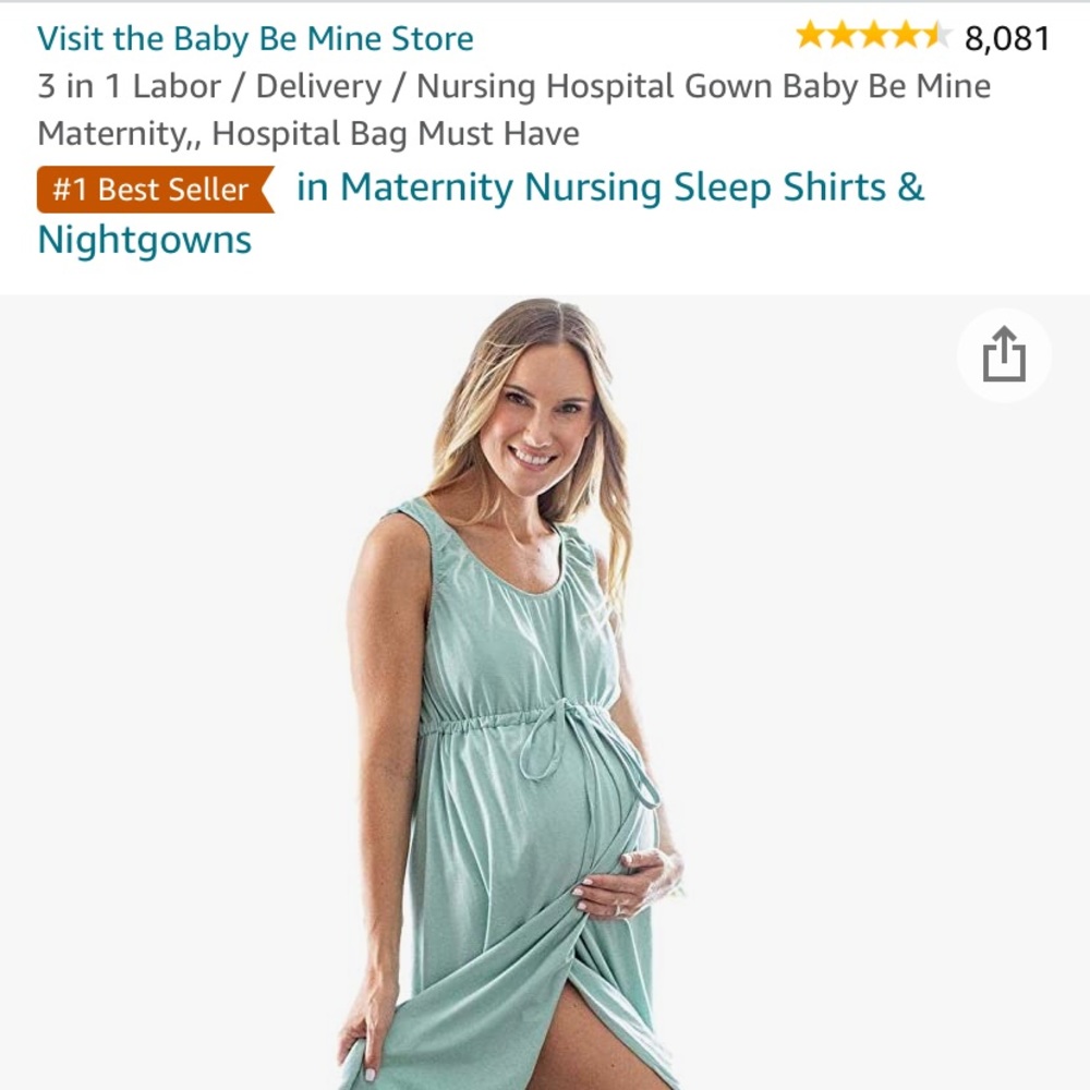 Labor & Delivery Gowns (2) - Sage and Gray (XL/XXL)